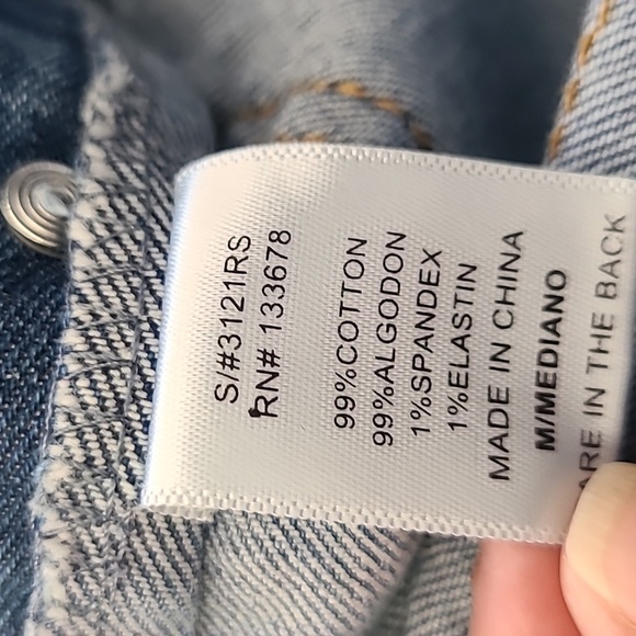 Love Tree Distressed Blue Denim Kids Overalls - Picture 7 of 7